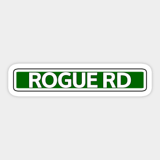 Rogue Rd Street Sign Sticker